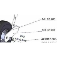Стойка колеса опорного МТЗ оборудование щеточное МК 02.100